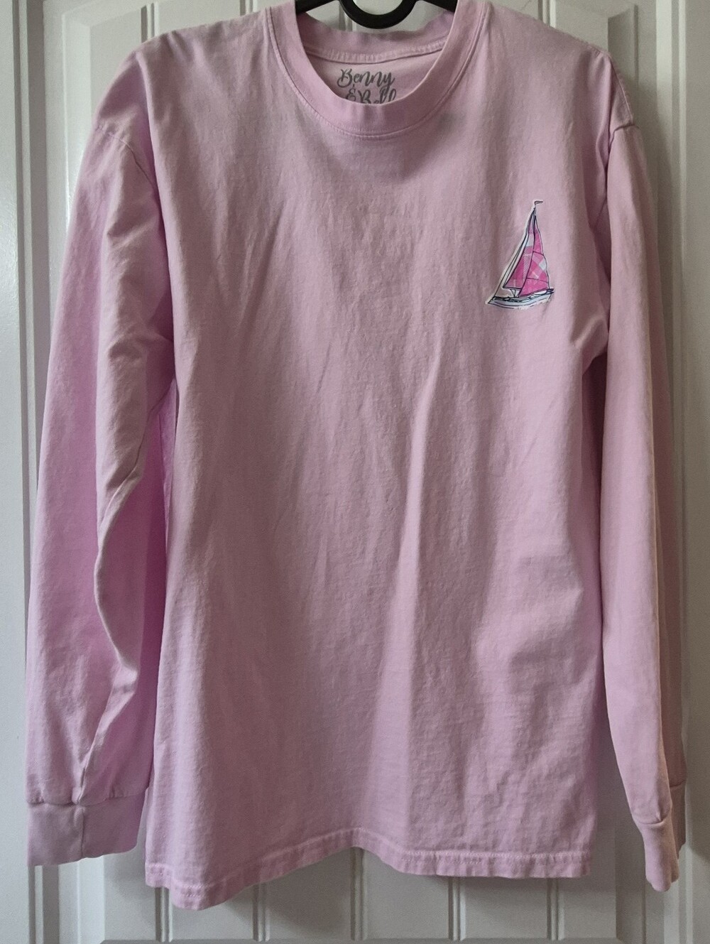 Benny & Belle Long-Sleeved Sailboat T Shirt Size Small